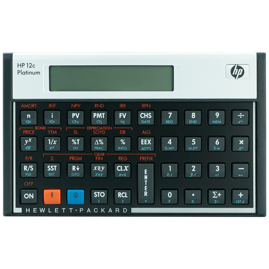 HP 12C Platinum Financial Calculator (Algebraic)